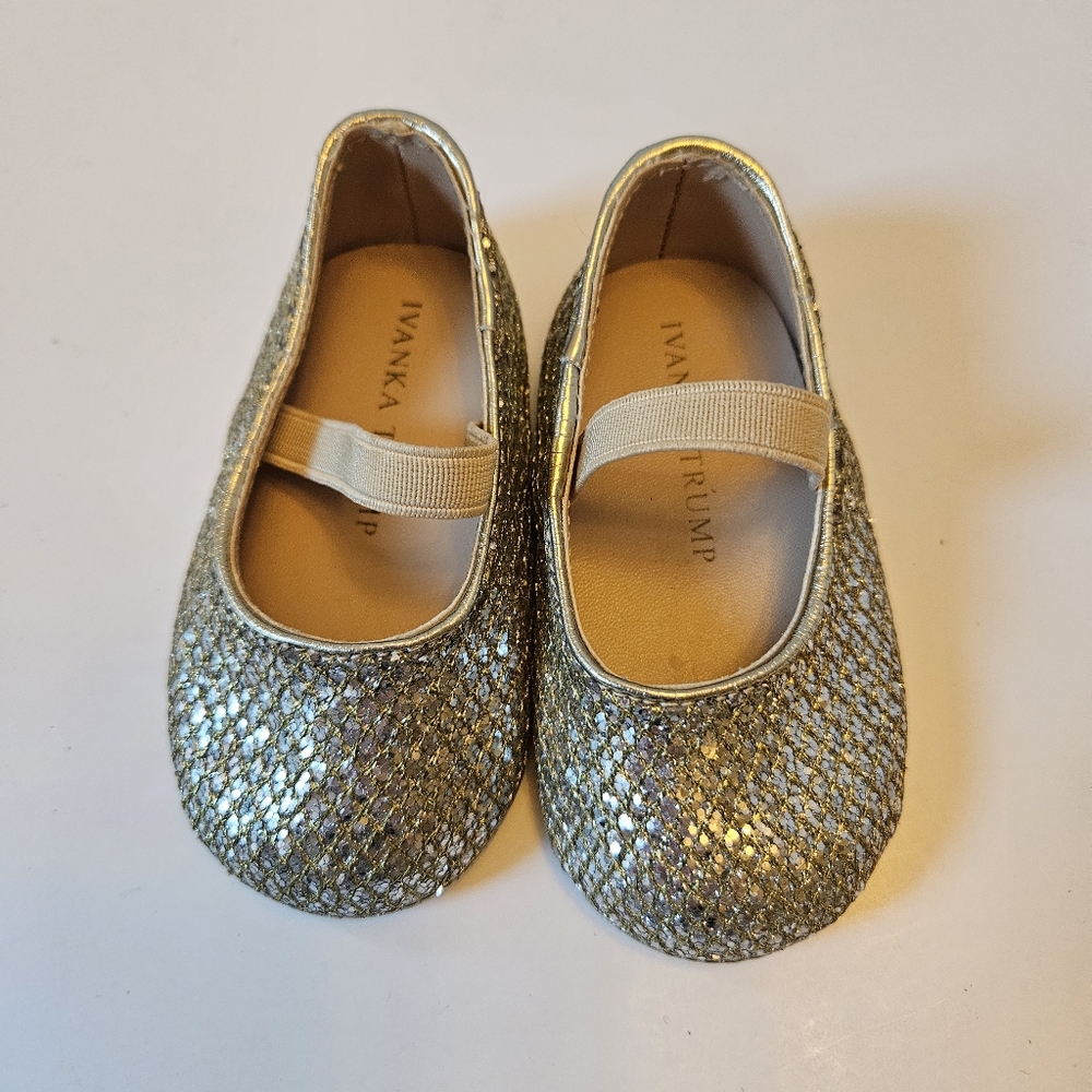 IVANKA TRUMP INFANT GIRLS EMMA BALLERINA SHOES SIZE 2, 6-9mos